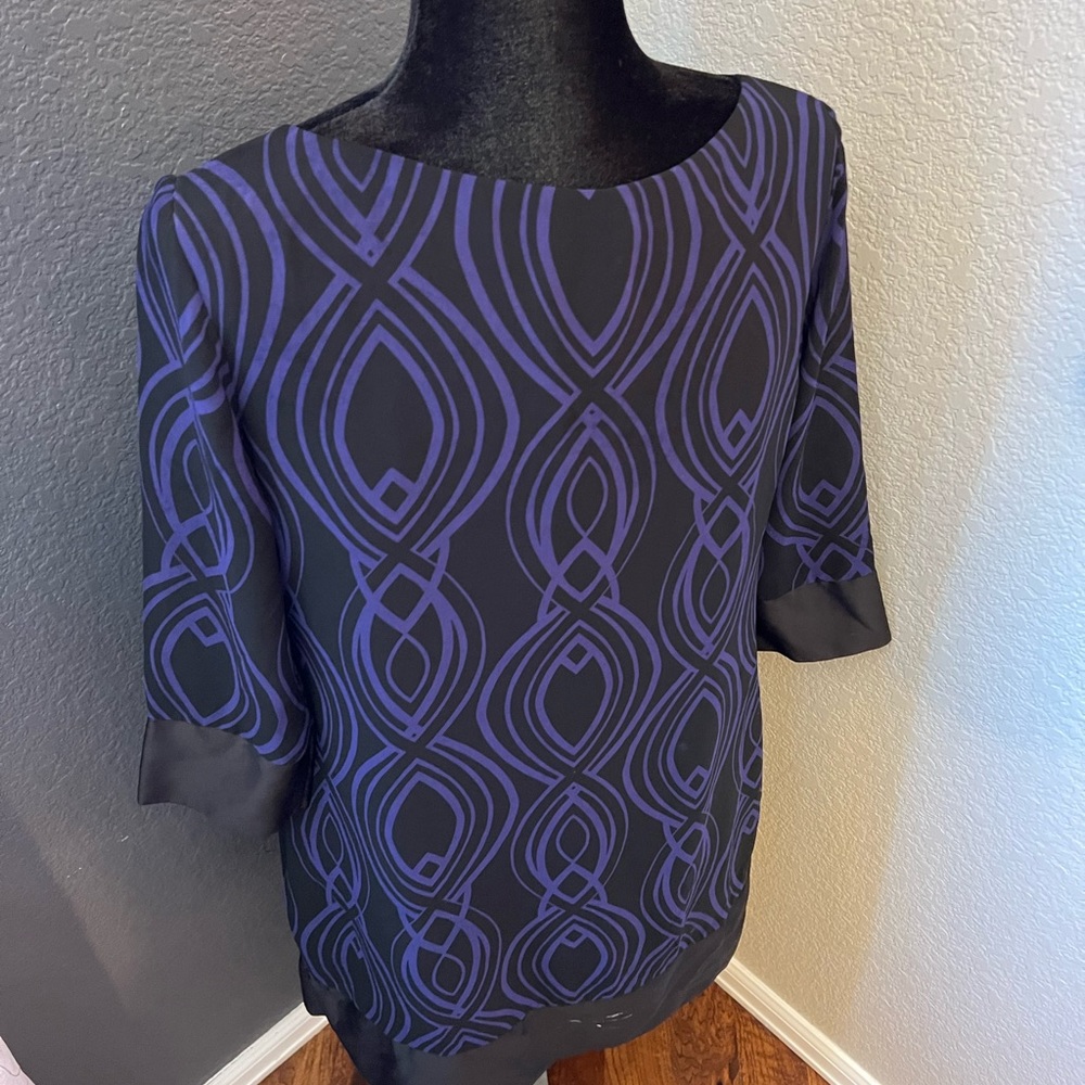 Purple and Black Dress.  Size L.
